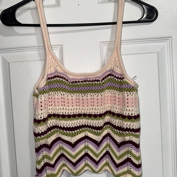 Striped Crochet Tank Top by Miss Love - Picture 4 of 4